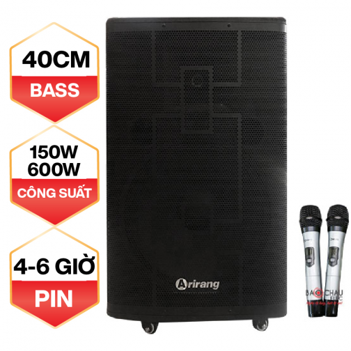Loa kéo Arirang MK1 (Bass 40cm, 150W, Kèm 2 micro, Pin 4-6h)