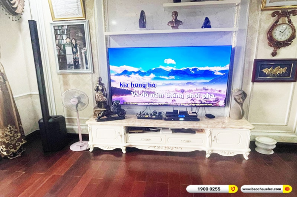 Lắp đặt dàn karaoke, loa Bose di động trị giá hơn 60 triệu cho chú Thụy tại Hà Nội (Bose L1 Pro8, KSP50,BMB WB5000) 