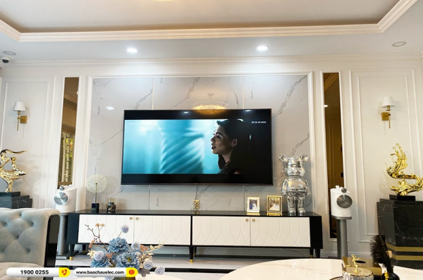 Lắp đặt cặp loa nghe nhạc B&W Formation Duo trị giá hơn 110 triệu cho anh Nhi tại TPHCM 