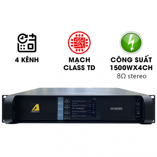 Cục đẩy công suất 4 kênh Actpro FP10000Q (Nguồn xuyến, Class TD, 1500W/CH)