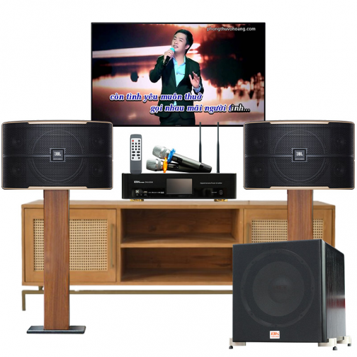 Dàn karaoke JBL cao cấp 11 (JBL Pasion 10, BKSound DKA 6500, Sub BKSound SW512B)