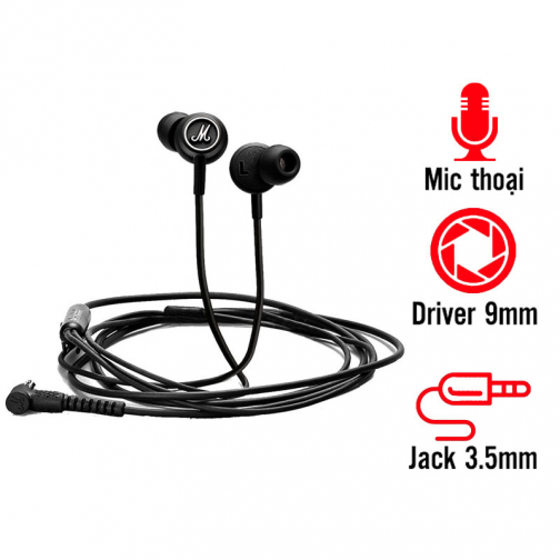 Tai nghe in-ear Marshall Mode (Black and White) ASH