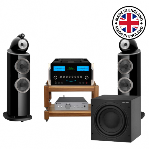 Dàn nghe nhạc Hi-End 37 (B&W 803 D4 + McIntosh MA9500 + B&W ASW610XP + DAC Magic Cambridge 200M)