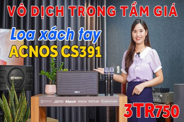 Loa Xách Tay karaoke Mini ACNOS CS391 Chính Hãng