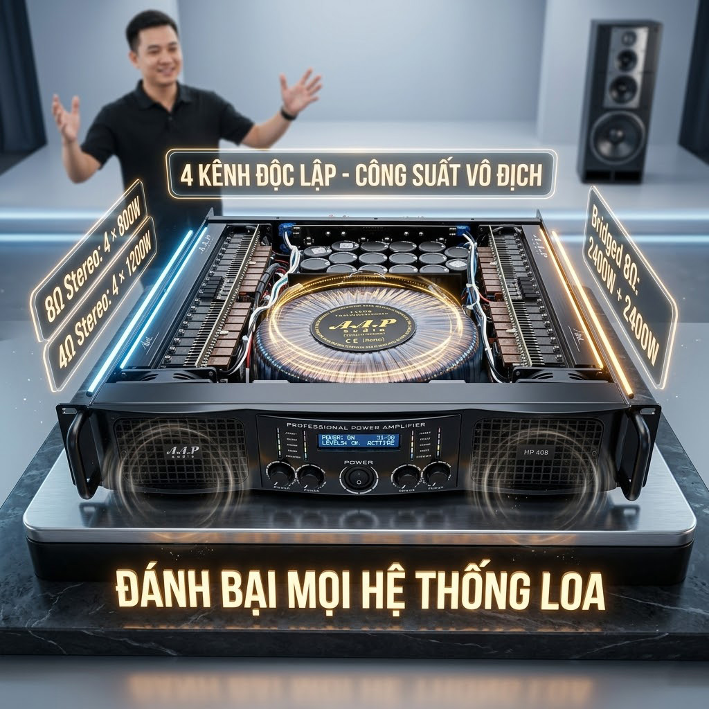 cục đẩy c&ocirc;ng suất AAP HP-408