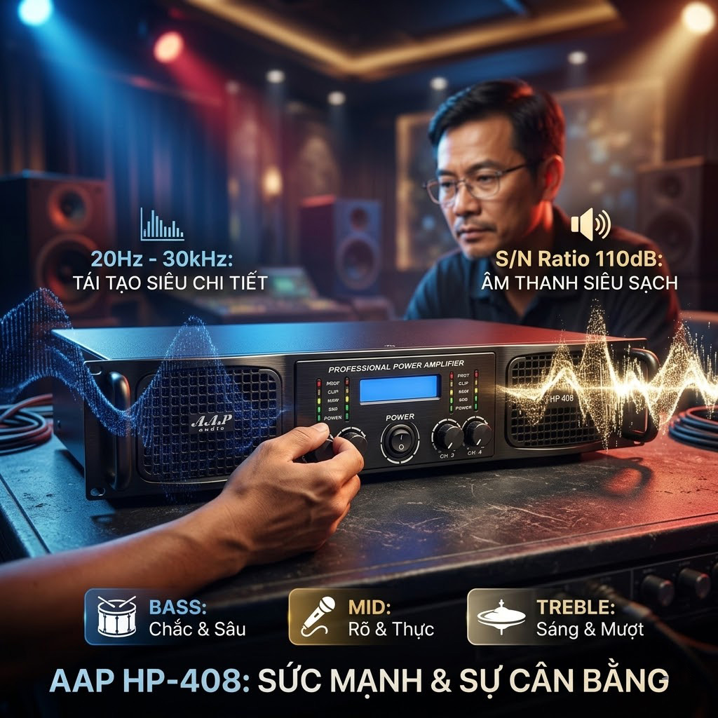 cục đẩy c&ocirc;ng suất AAP HP-408