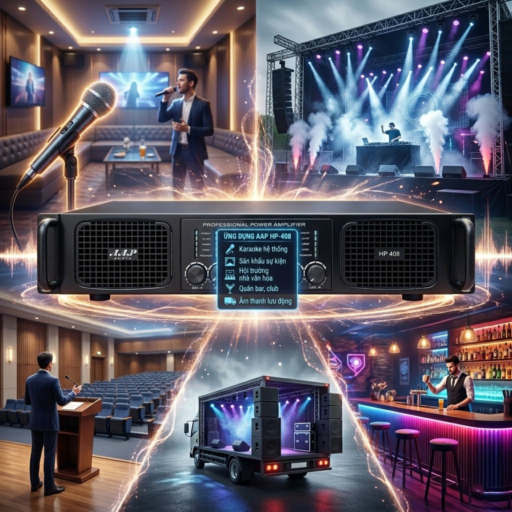 cục đẩy c&ocirc;ng suất AAP HP-408