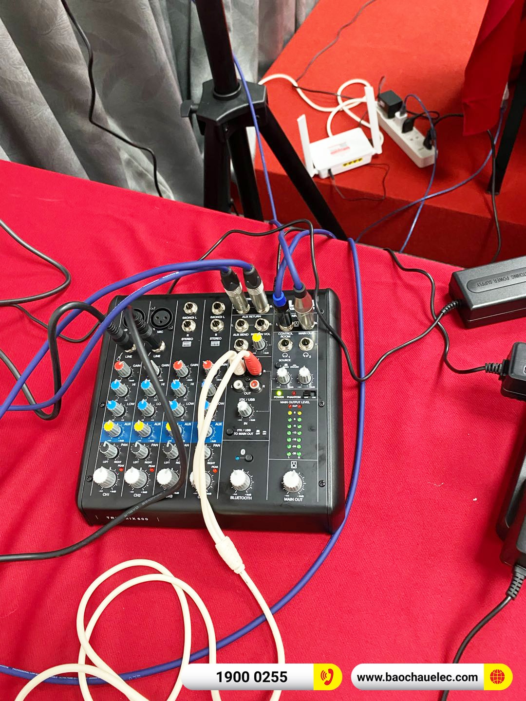 Lắp đặt dàn âm thanh hội trường gần 50tr cho công ty tại Hà Nội (Alto TS415, Alto TX315, Truemix 600, U900 Plus X)