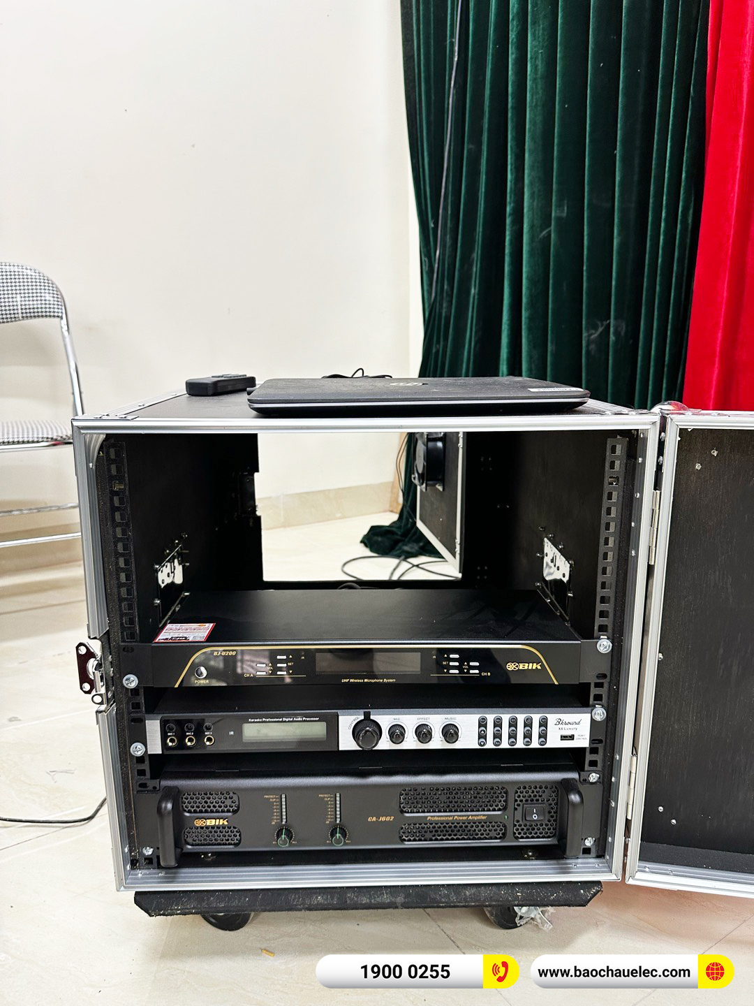 Lắp đặt dàn âm thanh hội trường Alto cho công ty tại Hà Nội (Alto AT2000II, CA-J602, X6 Luxury, BJ-U200, X26A) 