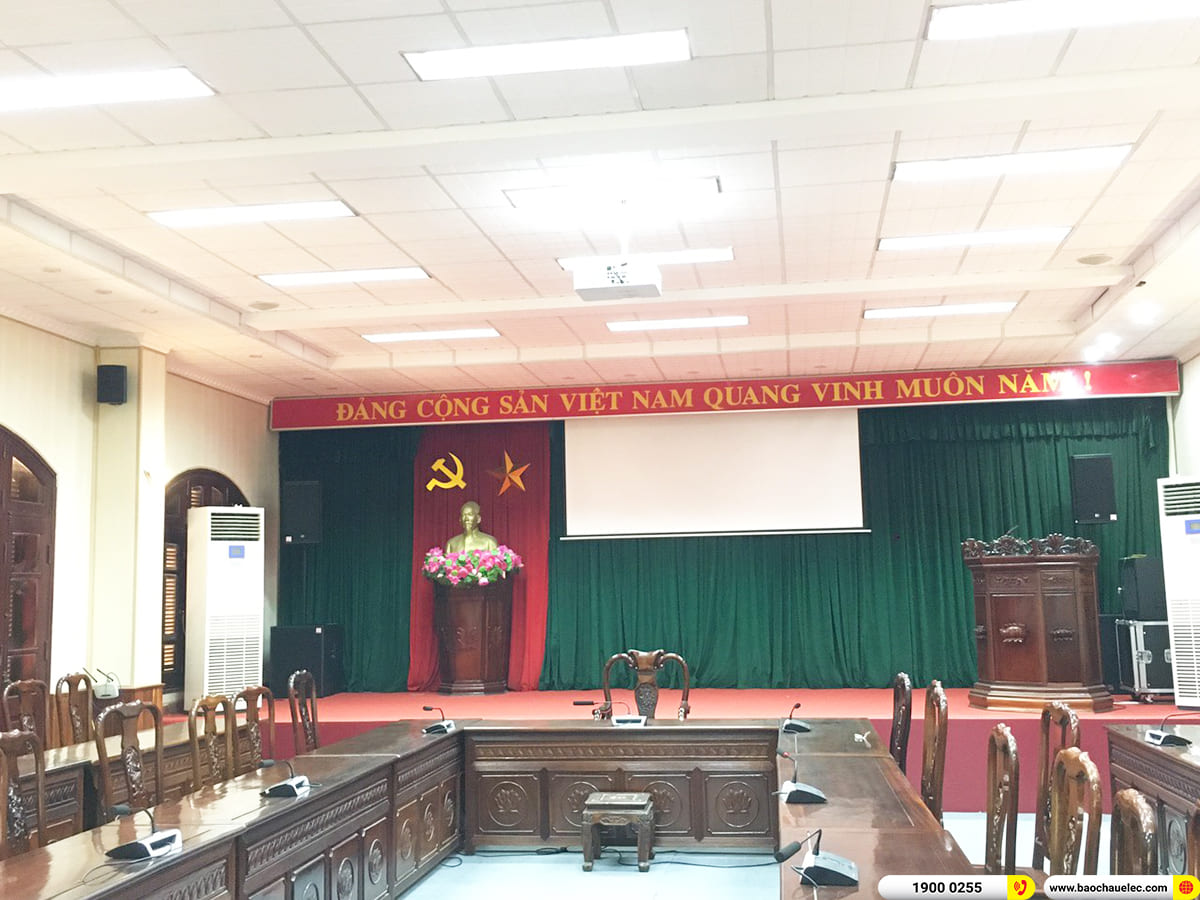 Lắp đặt dàn âm thanh hội trường RCF cho UBND thị xã Quế Võ ở Bắc Ninh