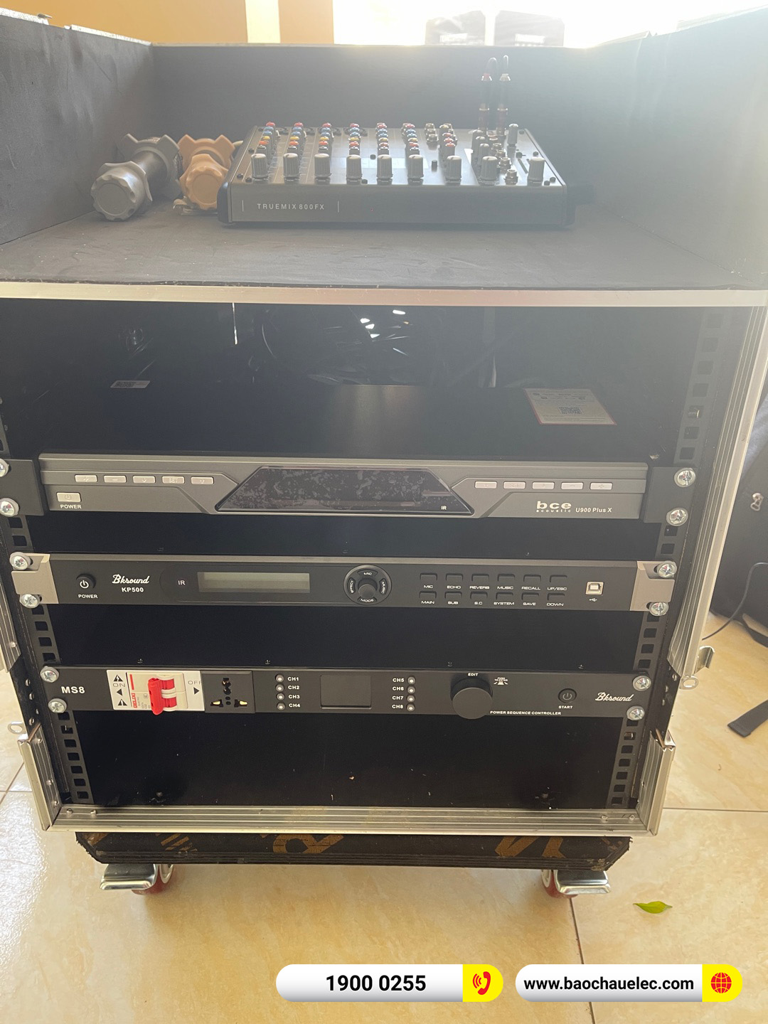 Lắp đặt dàn âm thanh hội trường, sân khấu trị giá hơn 72tr cho nhà hàng Ngôi Sao tại Thái Bình 