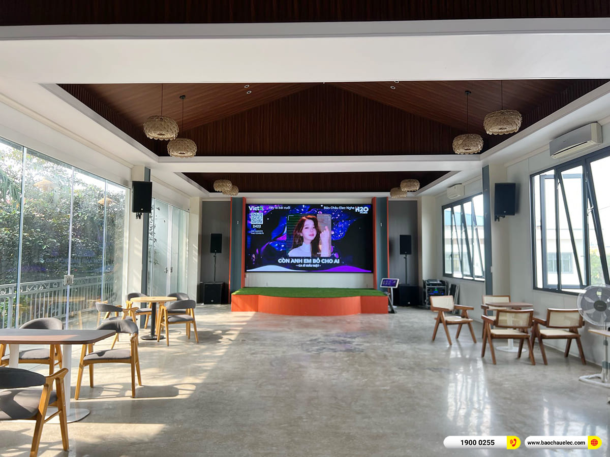 Lắp đặt hệ thống &acirc;m thanh, &aacute;nh s&aacute;ng cho qu&aacute;n cafe Artem tại H&agrave; Nội 