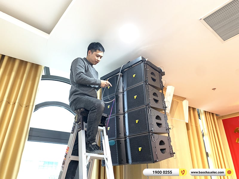 Lắp đặt dàn Line Array Actpro sự kiện, hội trường gần 310tr cho Cty Truyền tải điện tại Hà Nội