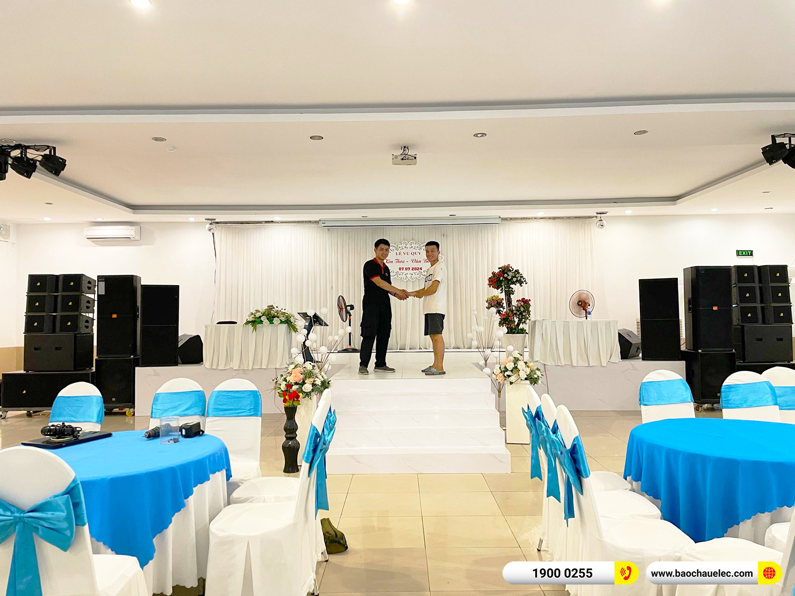 Nâng cấp dàn Line Array Actpro hơn 40tr cho TT Tiệc cưới An Thịnh tại Đồng Nai