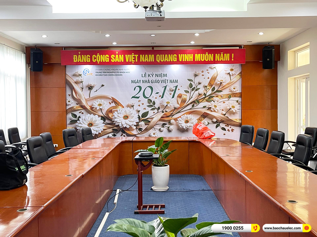 Lắp đặt dàn âm thanh hội trường BIK cho TT Nghiên cứu KH&ĐT chứng khoán tại Hà Nội 