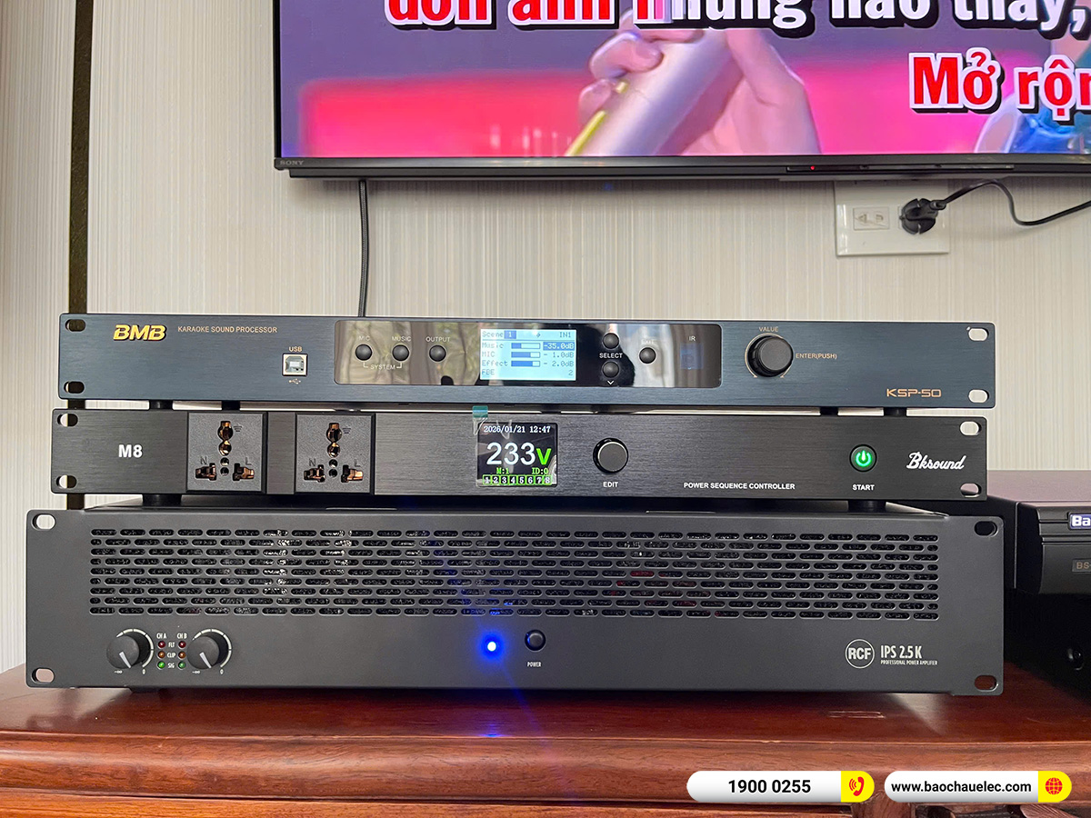 Lắp đặt dàn karaoke RCF hơn 146tr cho anh Triệu tại Cần Thơ