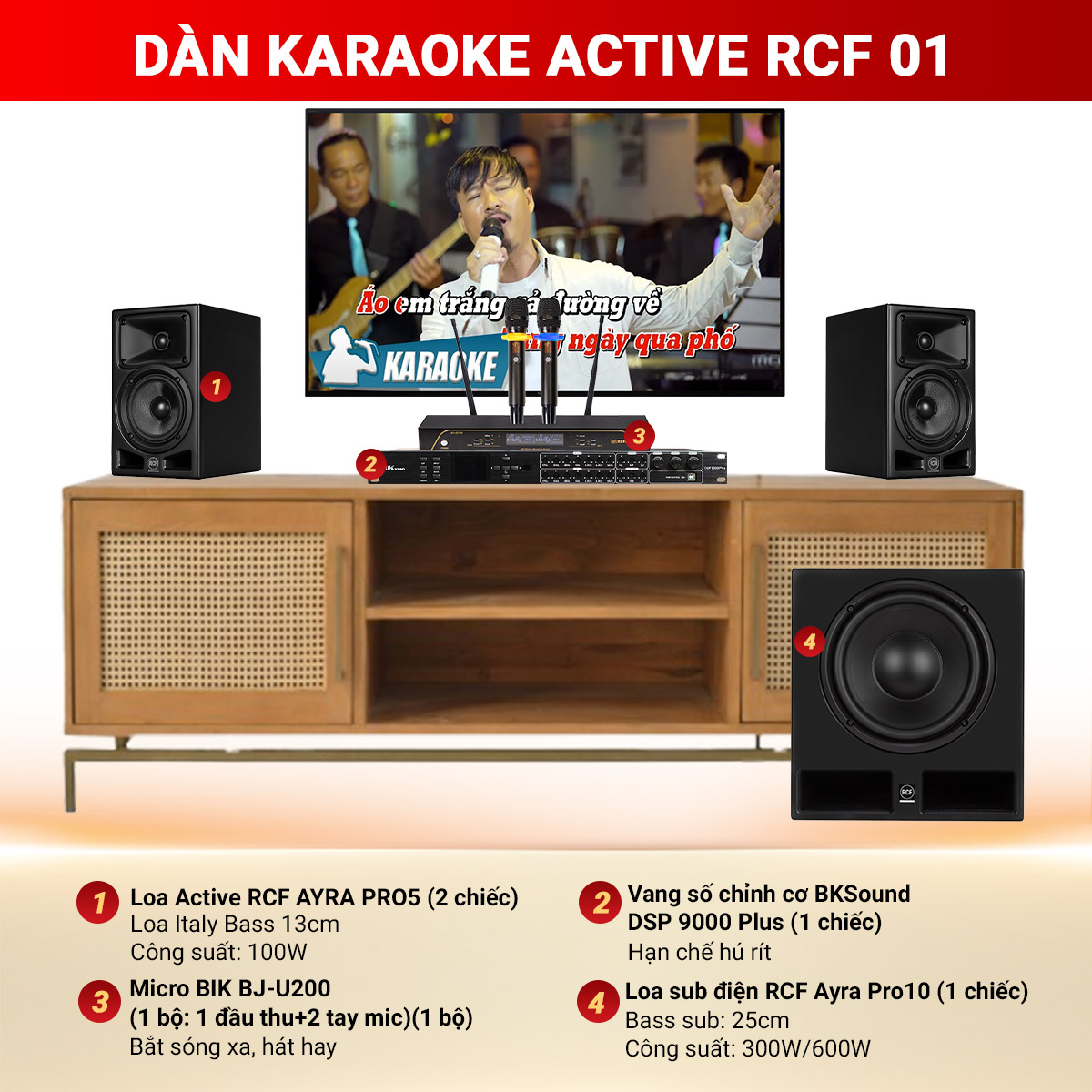 Dàn karaoke Active RCF 01