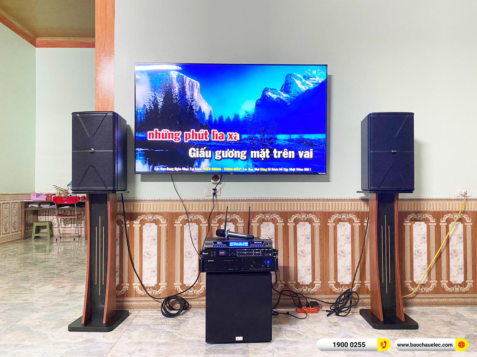 Lắp đặt dàn karaoke Alto hơn 25tr cho anh Tần tại Bắc Giang