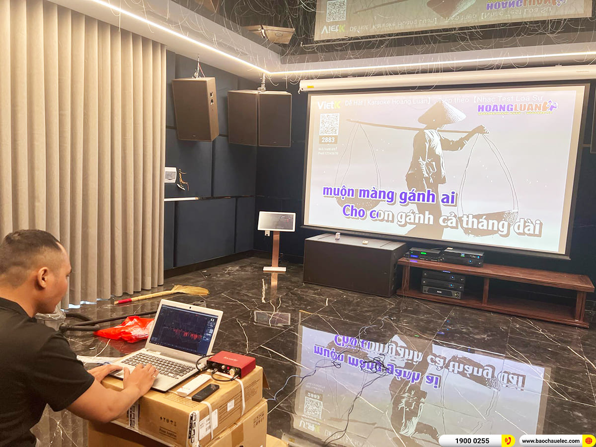 Lắp đặt dàn karaoke Alto, máy chiếu gần 360tr cho chị Kim Cương ở Bình Phước