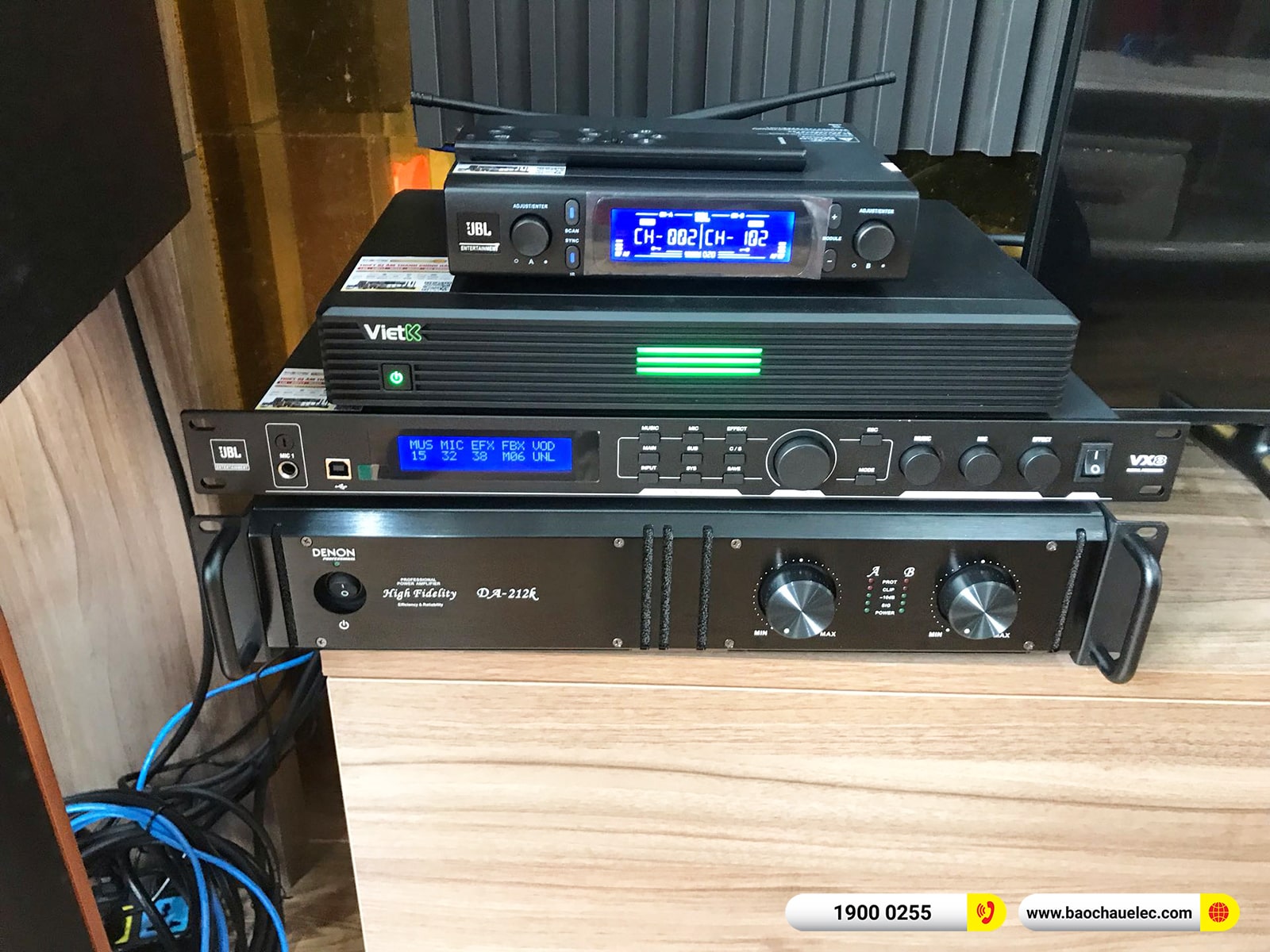 Lắp đặt dàn karaoke RCF hơn 106tr cho anh Cường tại Nam Định