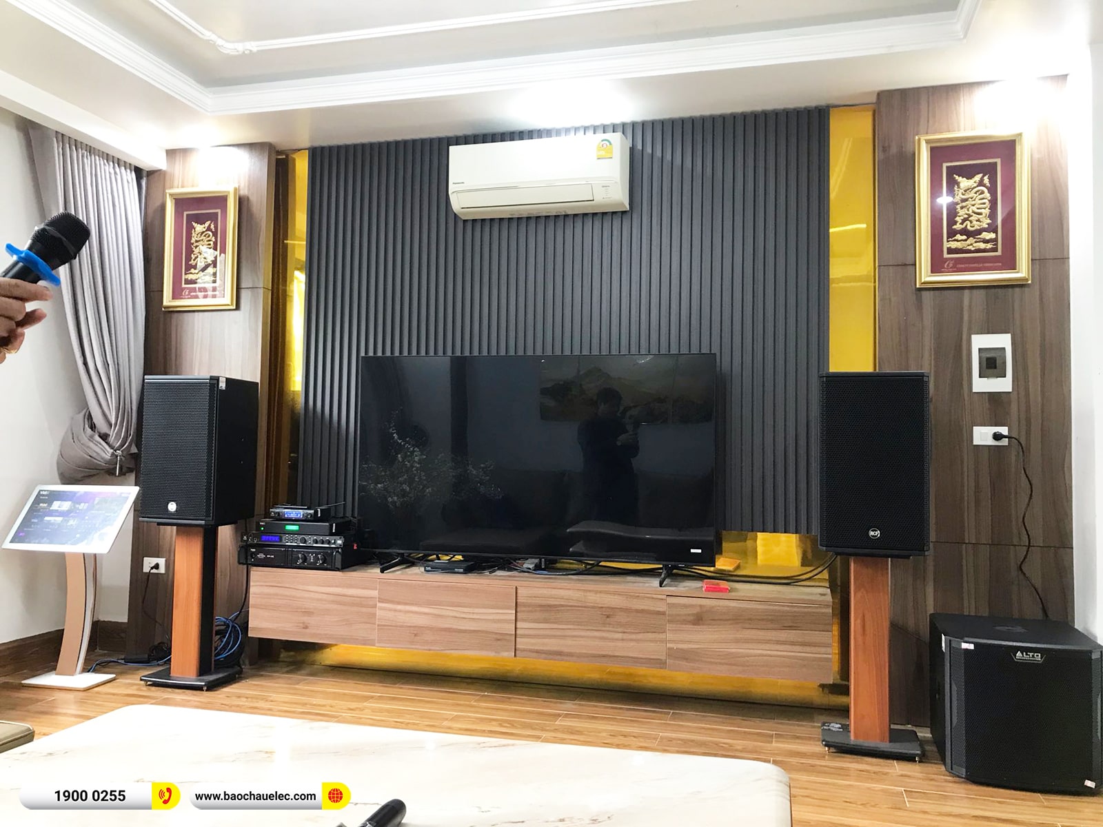 Lắp đặt dàn karaoke RCF hơn 106tr cho anh Cường tại Nam Định