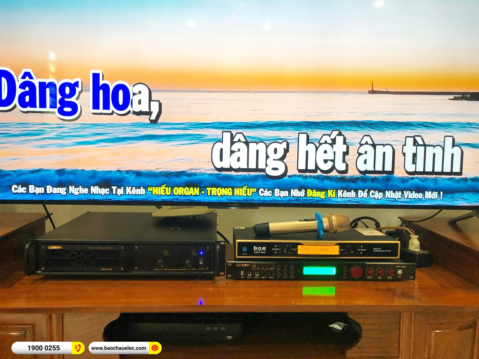 Lắp đặt dàn karaoke Denon gần 59tr cho anh Cường tại Thái Nguyên