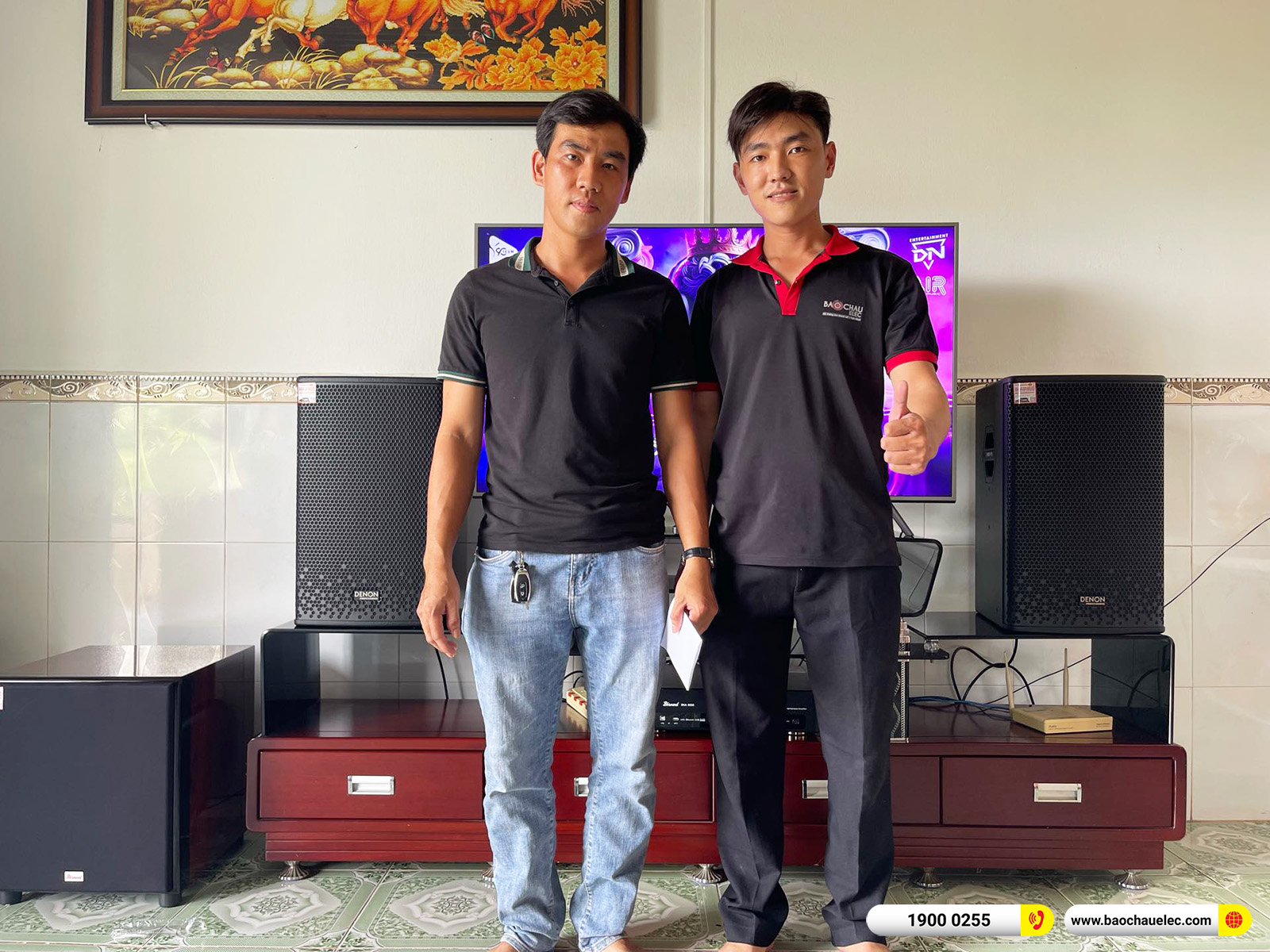 Lắp đặt dàn karaoke Denon gần 32tr cho anh Đồng tại Đồng Nai 