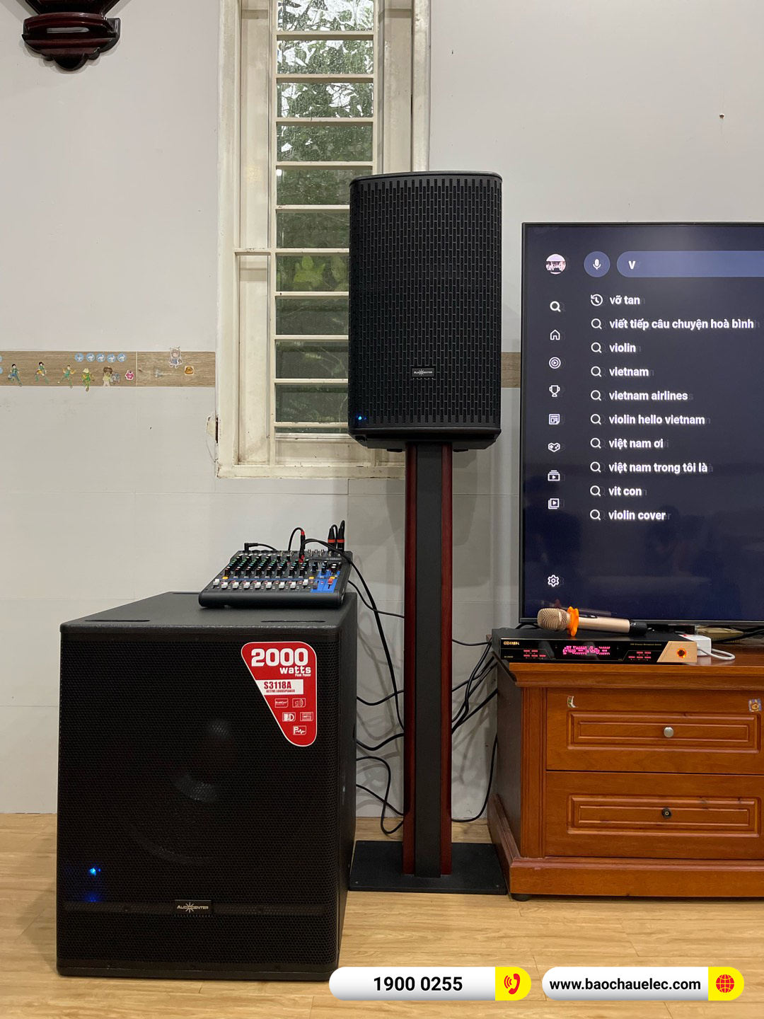 Lắp đặt dàn karaoke Audiocentet hơn 73tr cho anh Đức tại Đồng Nai