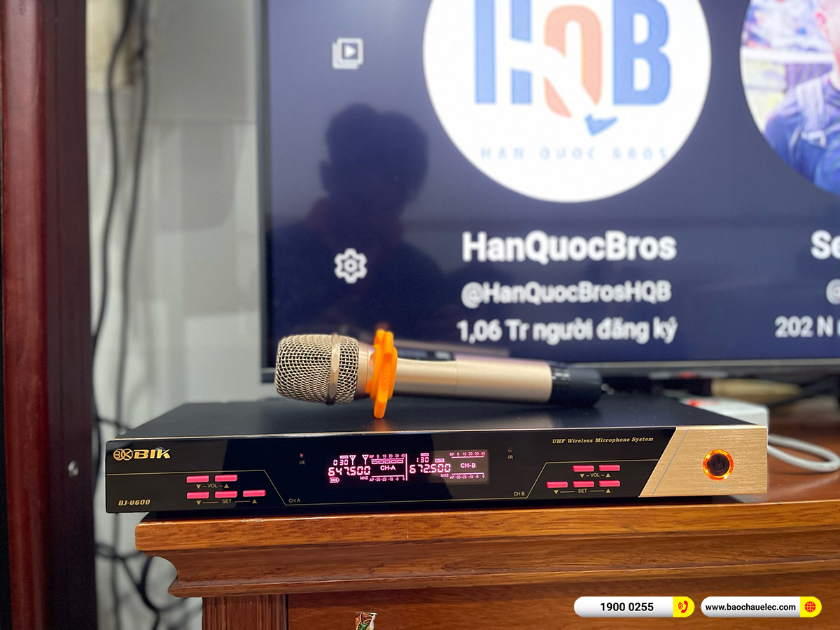 Lắp đặt dàn karaoke Audiocentet hơn 73tr cho anh Đức tại Đồng Nai