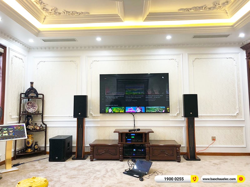 Lắp đặt dàn karaoke RCF hơn 142tr cho anh Đức tại Hà Nam (RCF C3110-126, IPS 2.5K, JBL VX8, 702AS II, VM300,…)