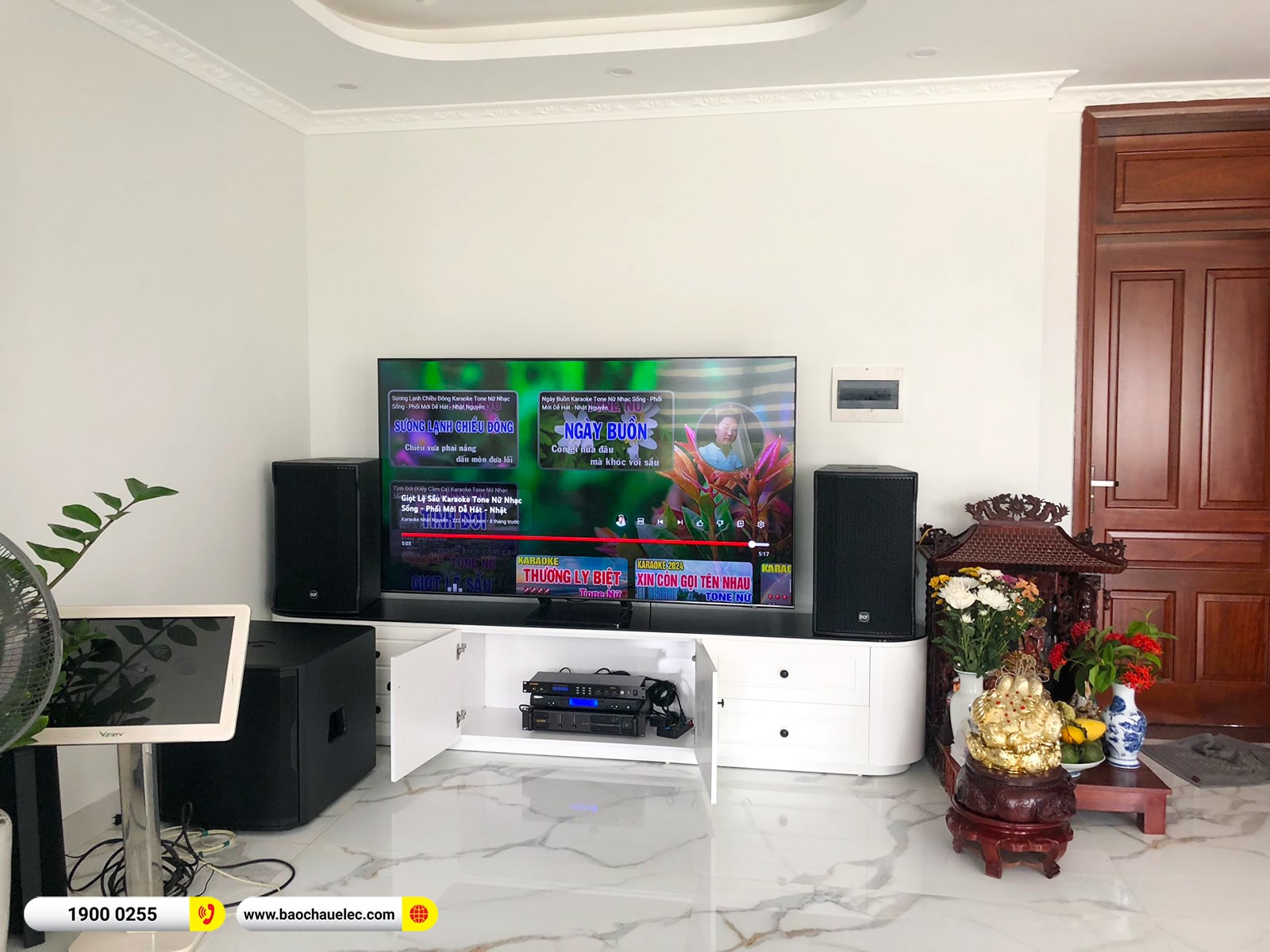 Lắp đặt dàn karaoke RCF gần 102tr cho anh Đức tại Hà Nội