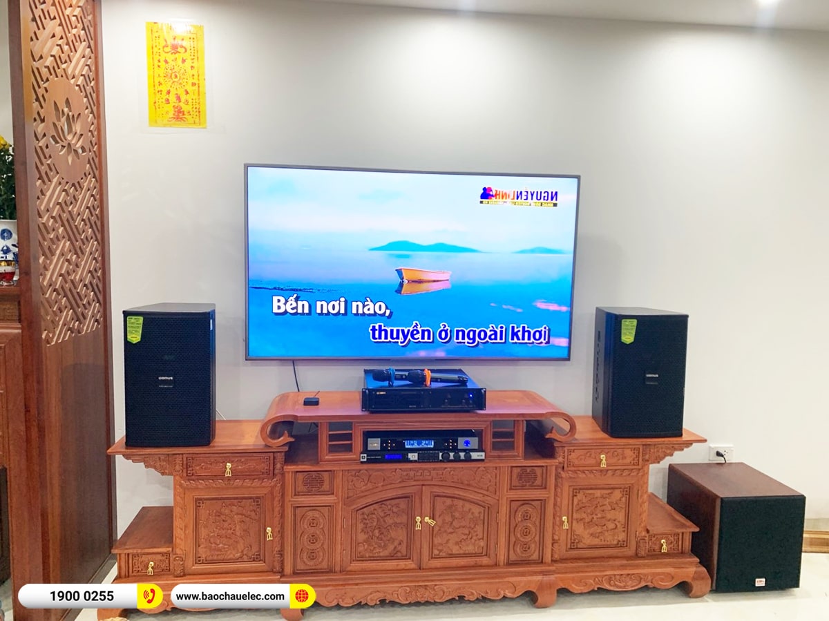 Lắp đặt dàn karaoke Domus hơn 31tr cho anh Dương tại Hà Nội (DP6100 Max, VM420A, KX180A, SW512C, BJ-U500)
