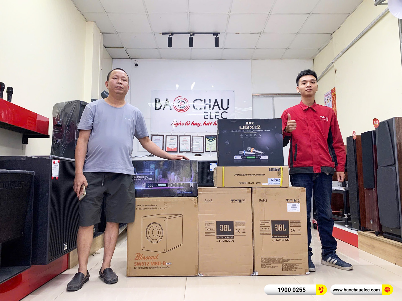 Lắp đặt dàn karaoke JBL gần 50tr cho anh Dưỡng tại Hưng Yên