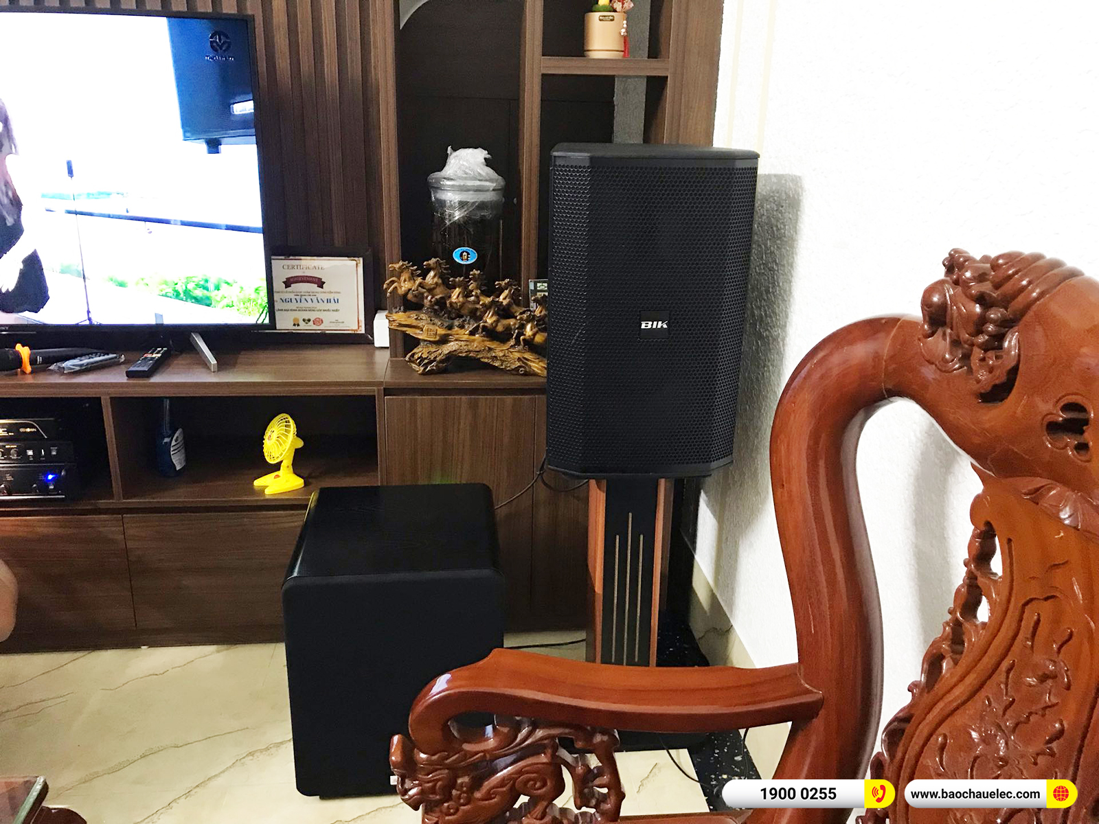 Lắp đặt dàn karaoke BIK hơn 42tr cho anh Hải tại Nam Định