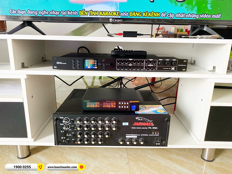 Lắp đặt dàn karaoke JBL hơn 16tr cho anh Hải tại Thái Bình (JBL RM210, BKSound DSP-9000 Plus, BJ-U100)
