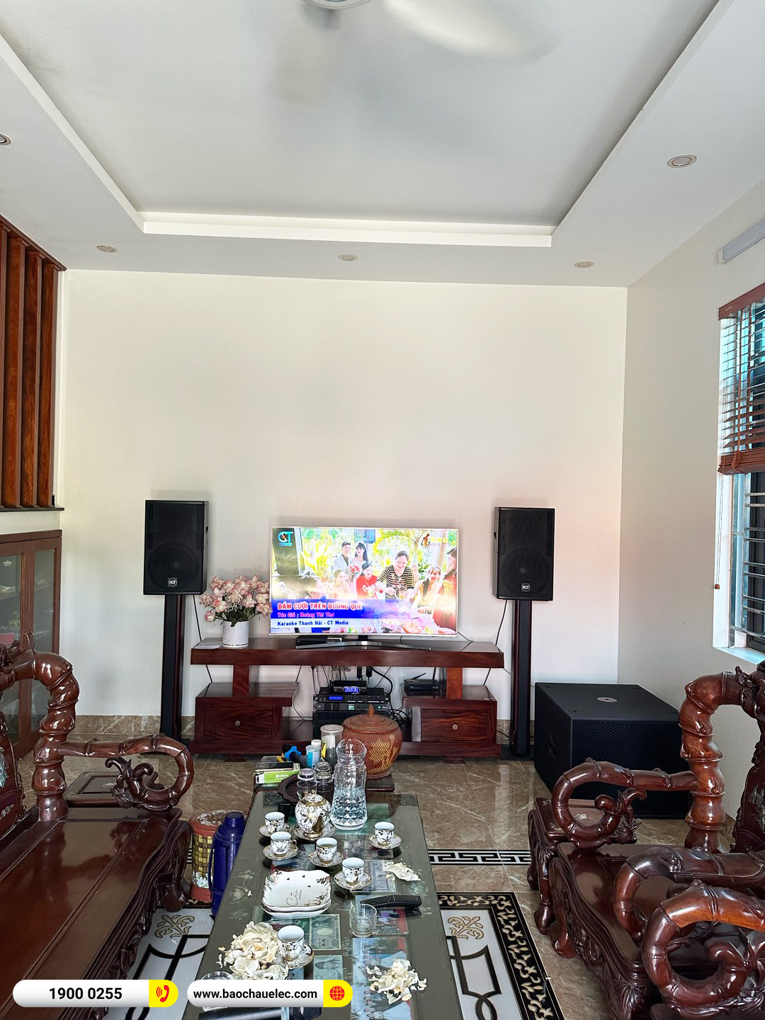 Lắp đặt dàn karaoke RCF hơn 204tr cho anh Hiến tại Hà Nội