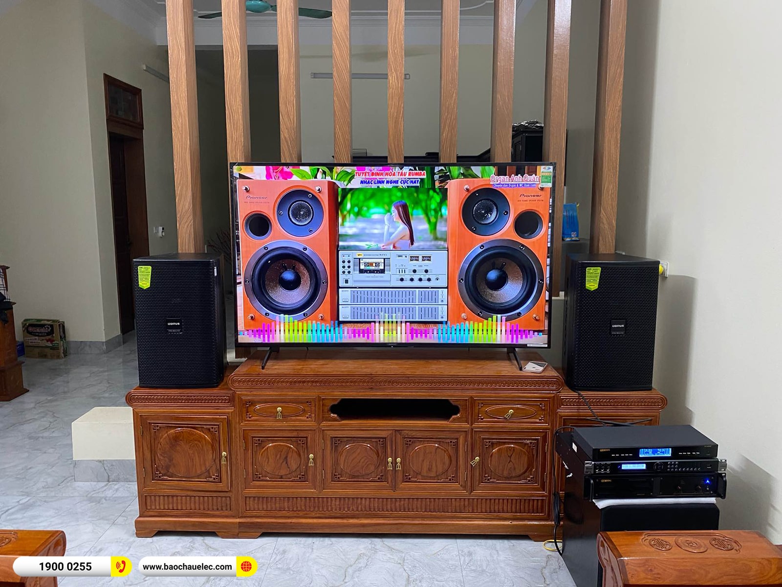 Lắp đặt dàn karaoke Domus hơn 36tr cho anh Hiệu tại Ninh Bình