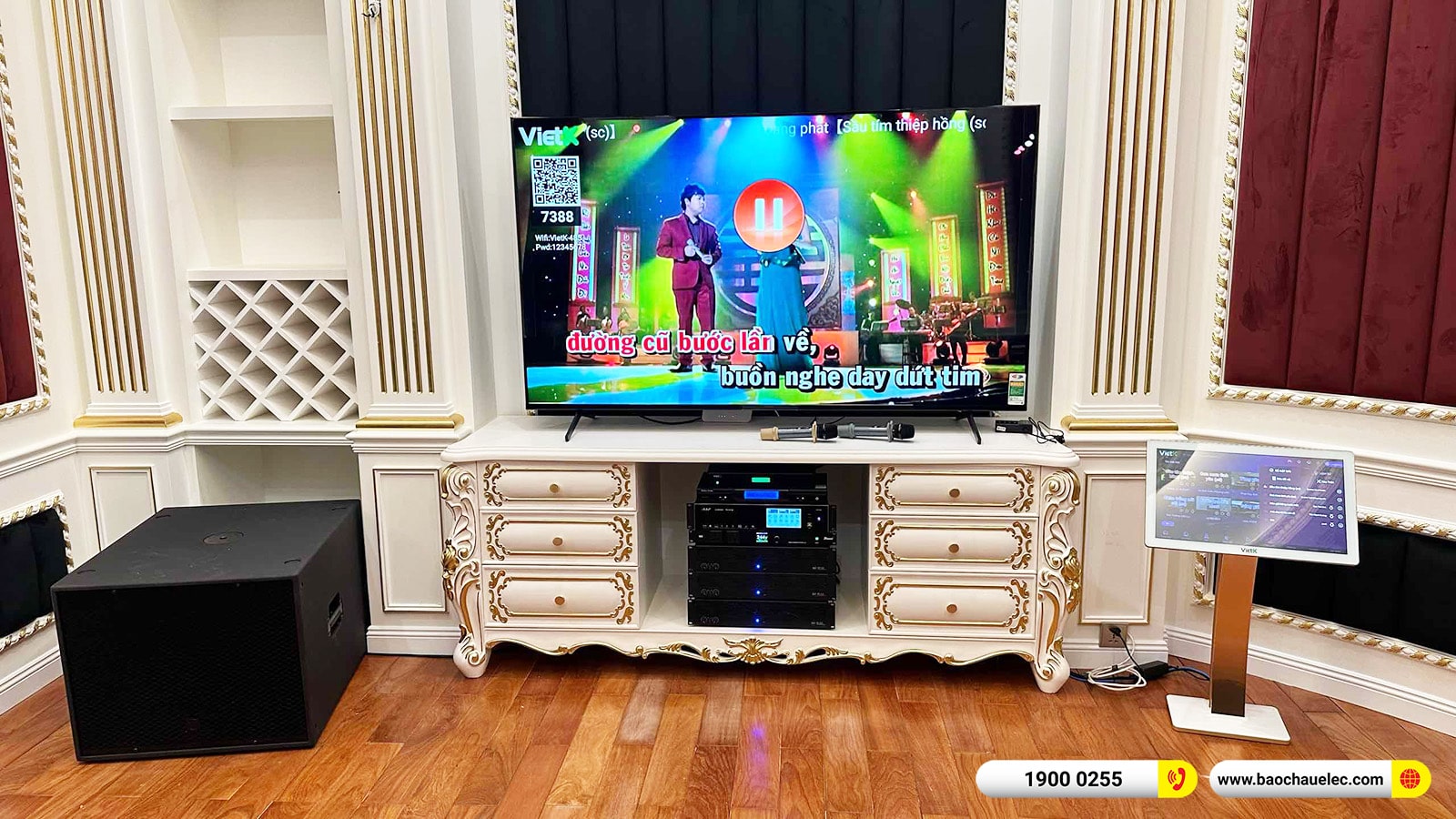 Lắp đặt dàn karaoke RCF hơn 300tr cho anh Hoa tại Hà Nội 