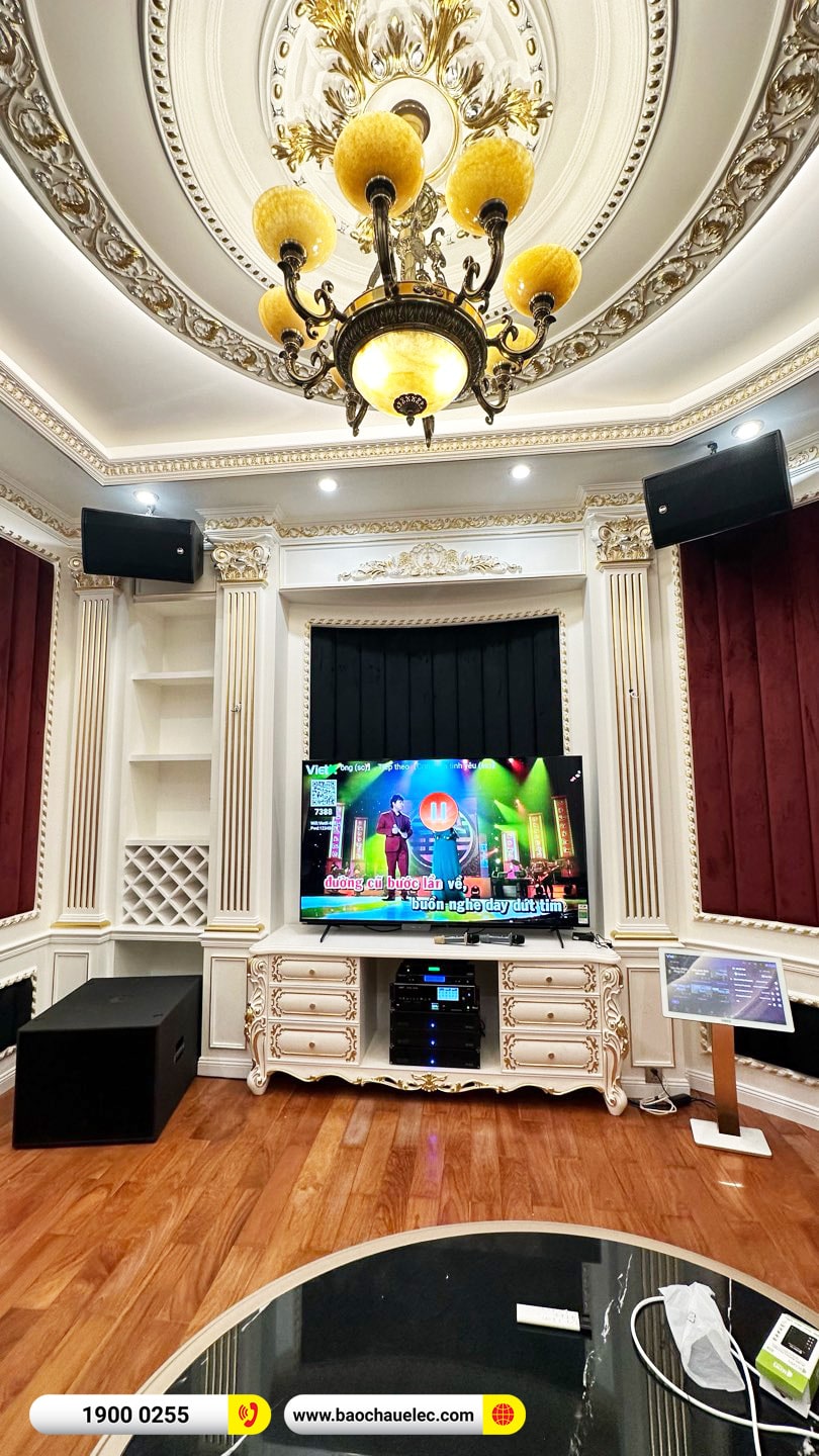 Lắp đặt dàn karaoke RCF hơn 300tr cho anh Hoa tại Hà Nội 