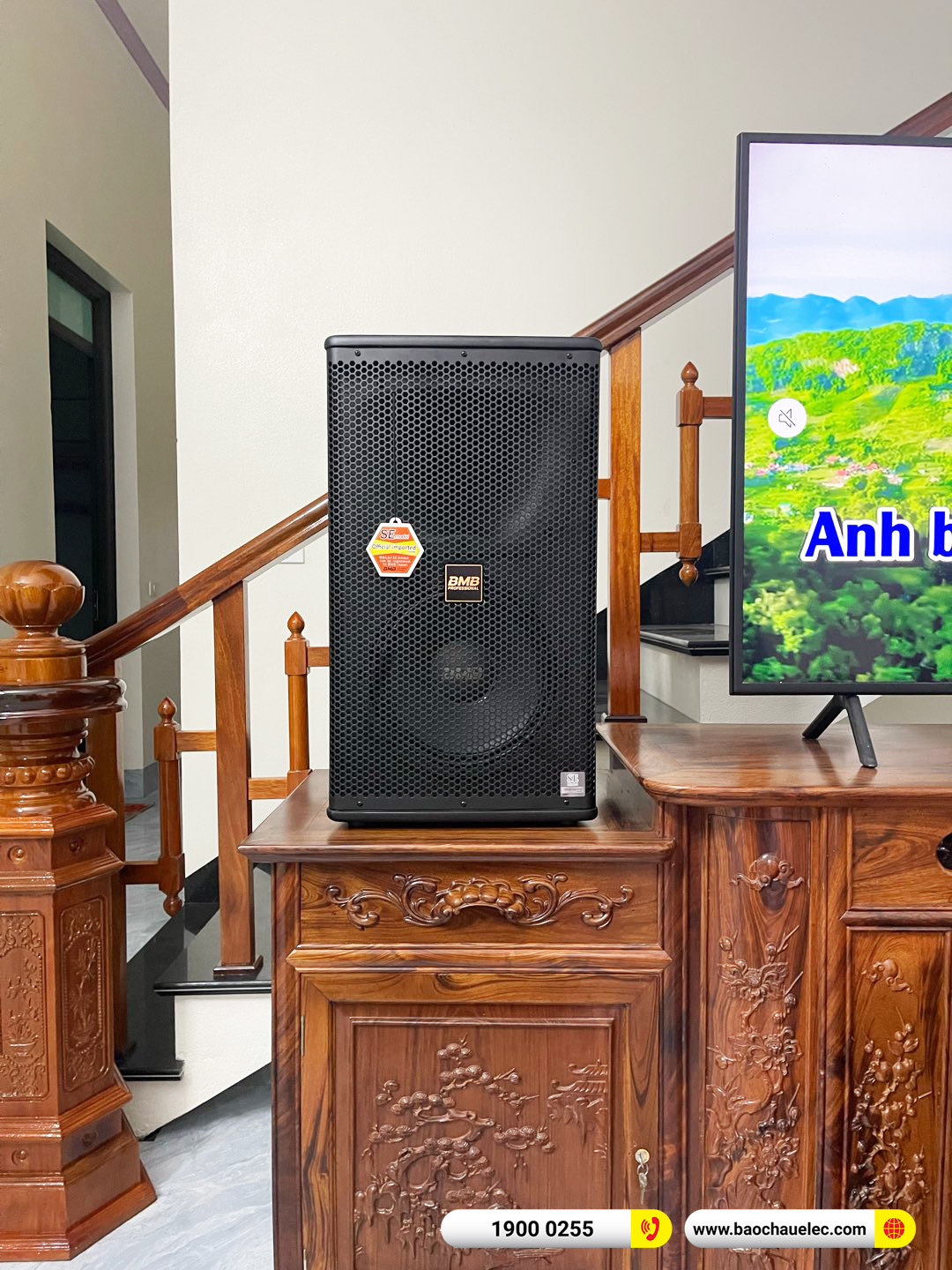 Lắp đặt dàn karaoke BMB hơn 37tr cho anh Hoàn tại Hưng Yên (BMB 1210SE, Denon DP-N1600,…) 