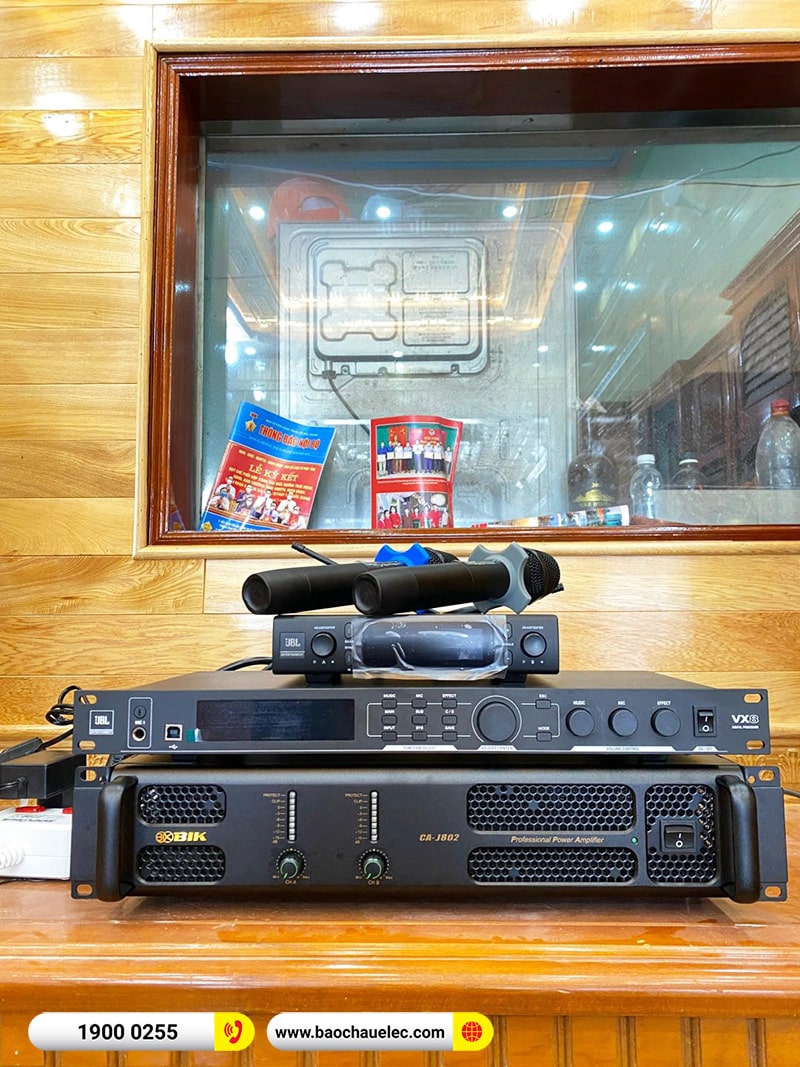 Lắp đặt dàn karaoke RCF hơn 70tr cho anh Hưng tại Bắc Giang (RCF X-MAX 12, BIK CA-J802, JBL VX8, TS12S, VM300)