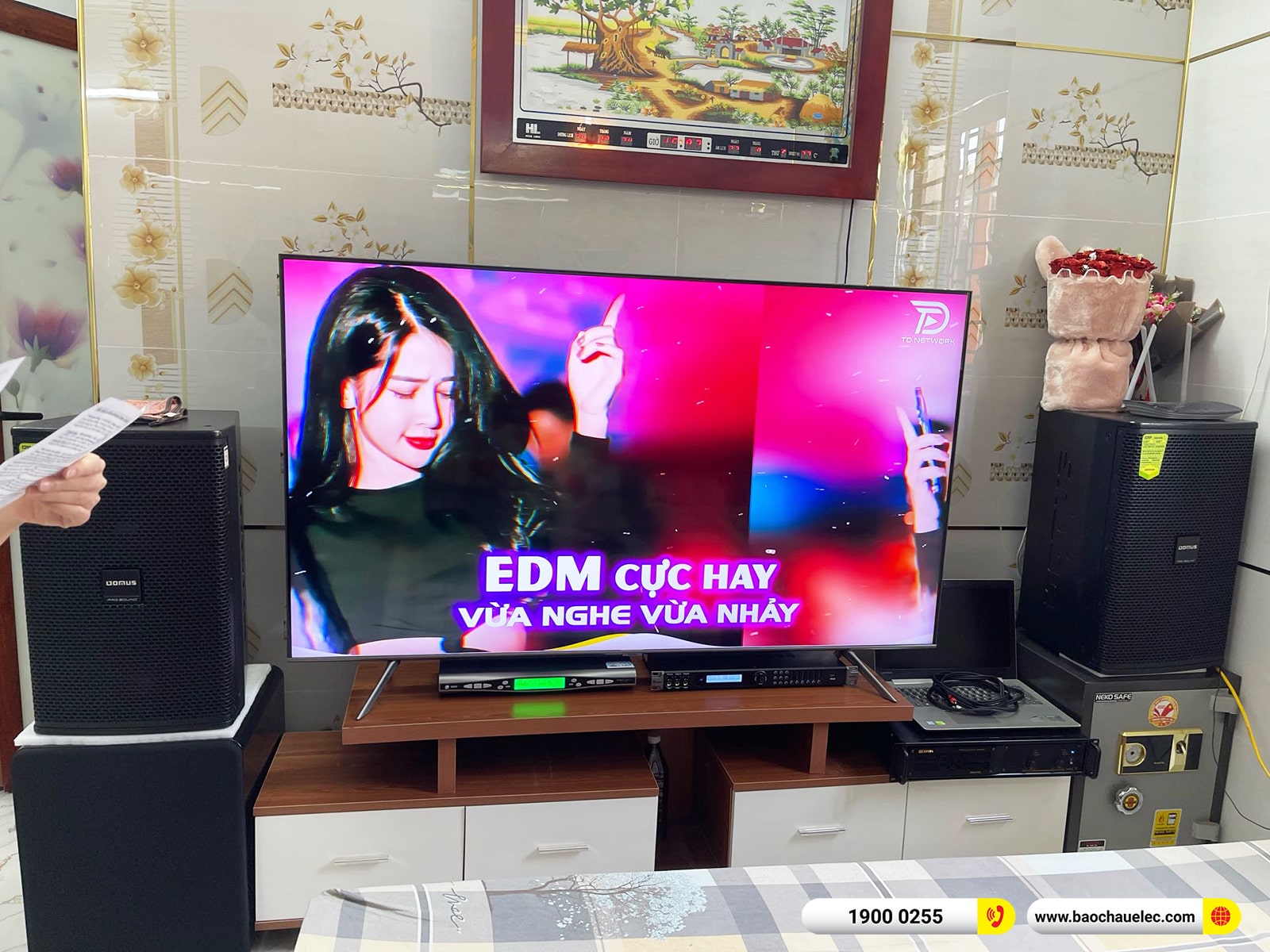 Lắp đặt dàn karaoke Domus gần 37tr cho anh Hùng tại Hà Nội