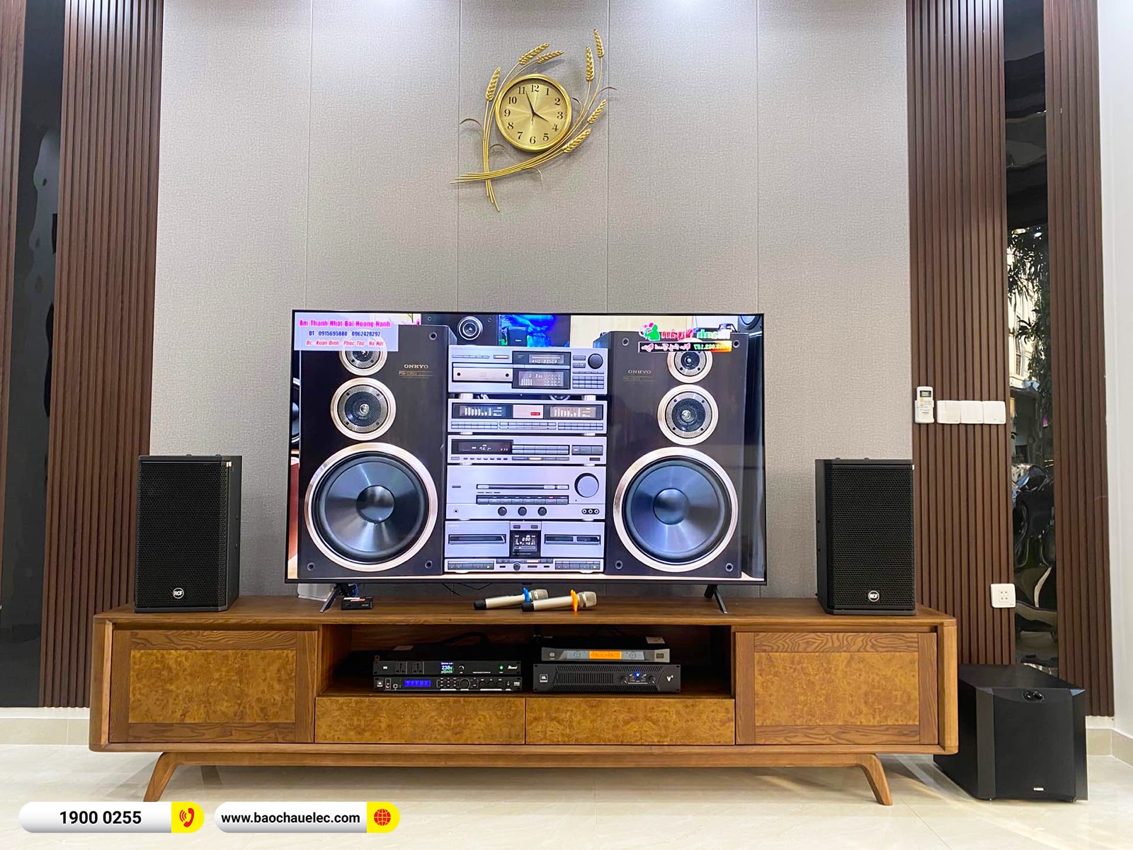 Lắp đặt dàn karaoke RCF hơn 76tr cho anh Hưng tại Hải Phòng