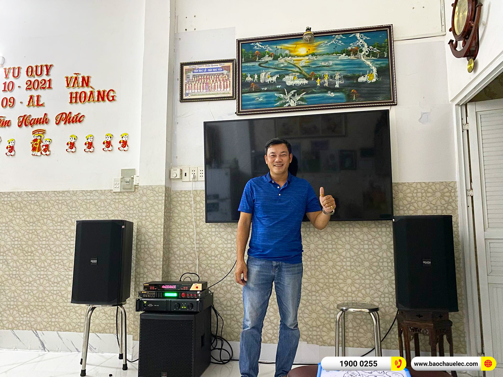 Lắp đặt dàn karaoke Denon gần 72tr cho anh Hưng tại TPHCM