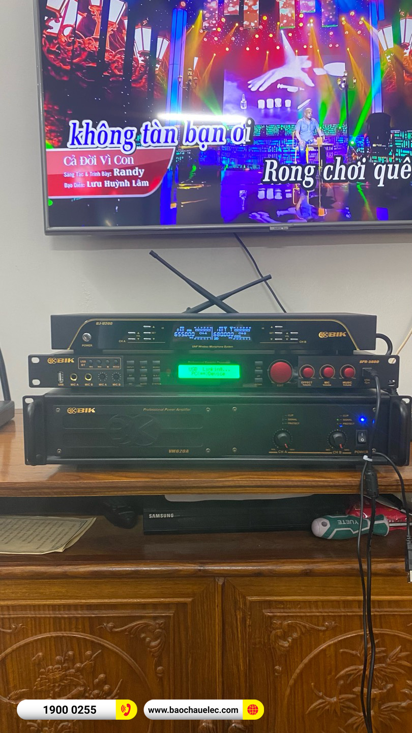 Lắp đặt dàn karaoke BIK gần 42tr cho anh Khang tại Hải Phòng