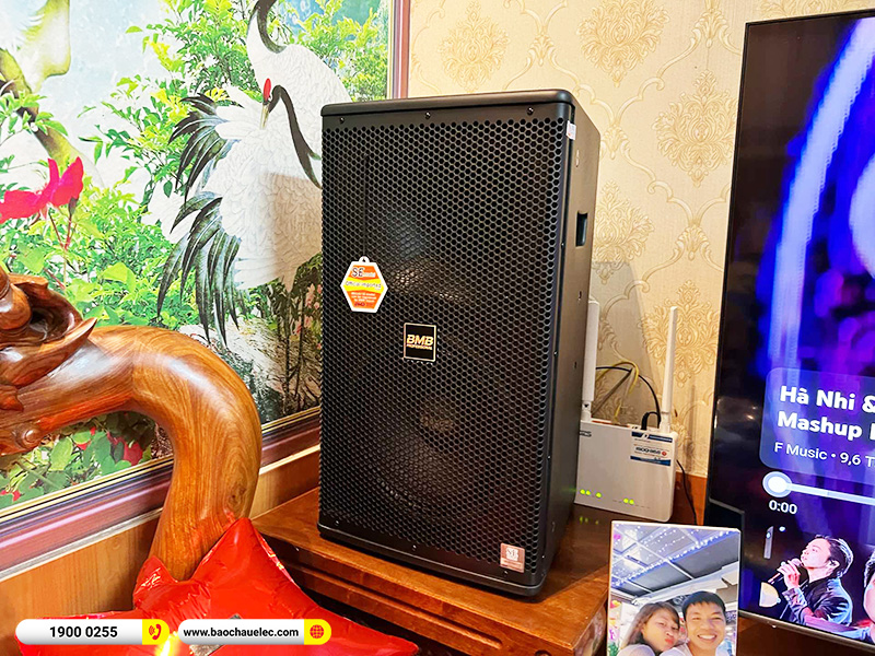 Lắp đặt dàn karaoke BMB hơn 43tr cho anh Lâm tại Hà Nội (BMB 1210SE, CA-J602, JBL VX8, UGX12 Gold)