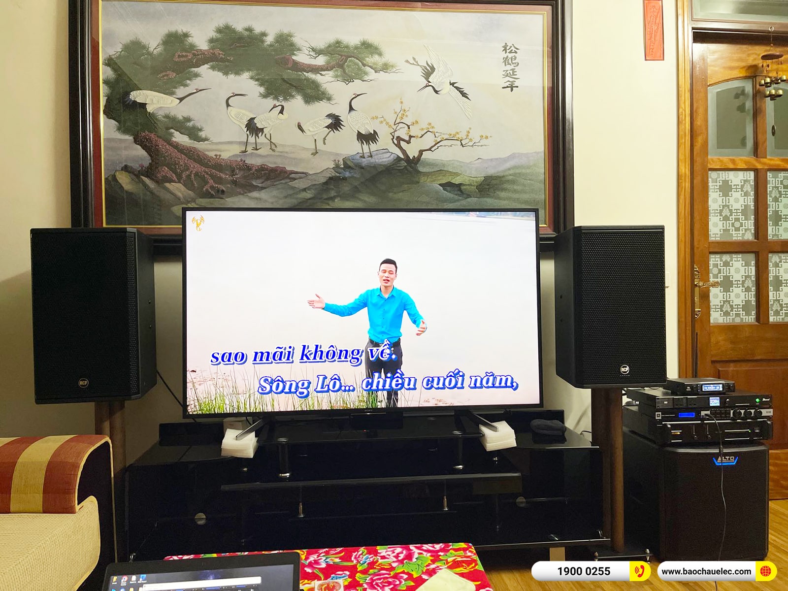 Lắp đặt dàn karaoke RCF hơn 73tr cho anh Lâm tại Tuyên Quang