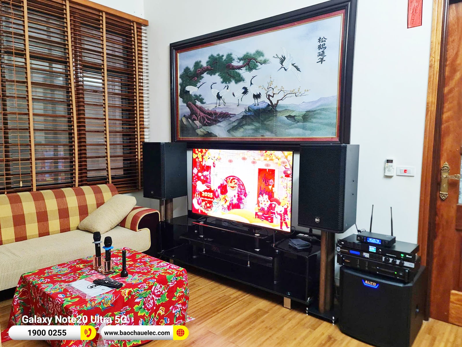 Lắp đặt dàn karaoke RCF hơn 73tr cho anh Lâm tại Tuyên Quang