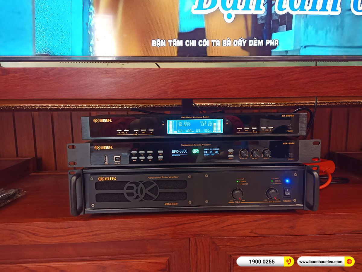 Lắp đặt dàn karaoke BIK hơn 50tr cho anh Luân tại Hà Nội 