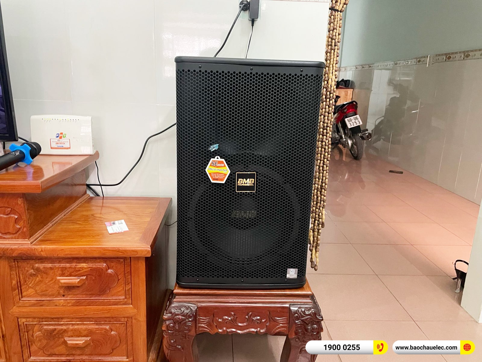 Lắp đặt dàn karaoke BMB hơn 58tr cho anh Mạnh tại Đồng Nai (BMB 1212SE, VM820A, KX180A, SW815, VM300)